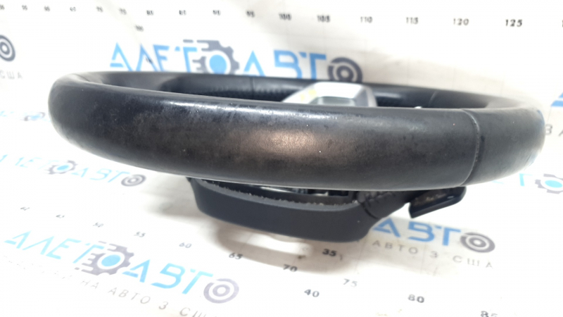Audi Q5 80A 18-20 leather steering wheel, black, heated, no buttons, scratches, worn