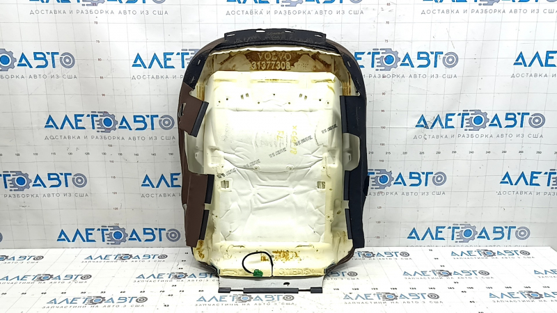 Volvo XC60 18-26 driver's seat back upholstery, brown leather, heated