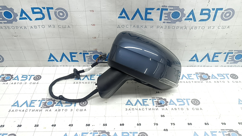 Left side mirror assembly for Volvo XC60 18-26, 14+5 pins, camera, turn signal, auto-dimming, heated, BSM, black
