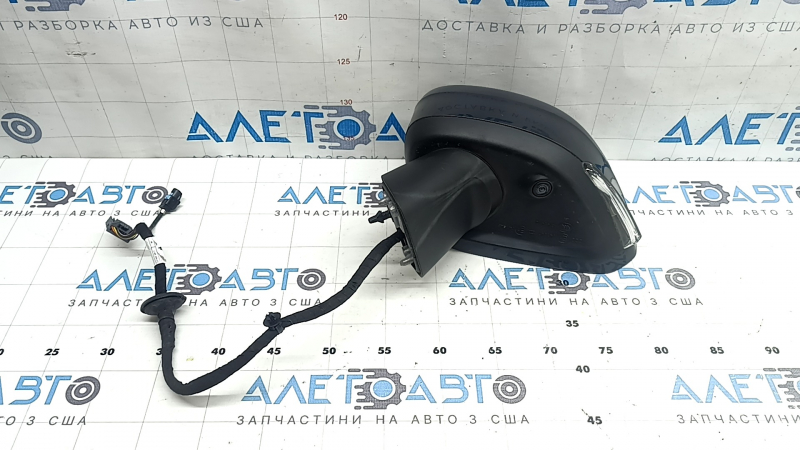 Left side mirror assembly for Volvo XC60 18-26, 14+5 pins, camera, turn signal, auto-dimming, heated, BSM, black