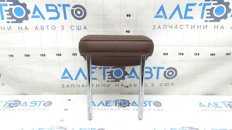 Rear center headrest for Audi A5 F5 18-19 5D leather, brown with brown stitching