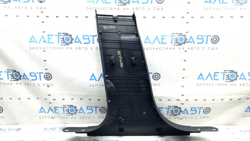 Audi A5 F5 18-25 5D lower right center pillar trim, black, scratched