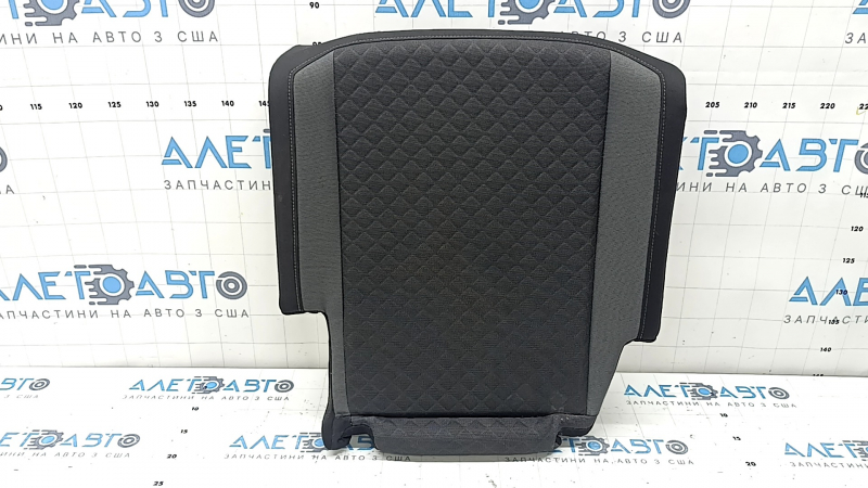 Right rear seat cushion, 2nd row, VW Tiguan 18-21, black leather, perforated, for cleaning