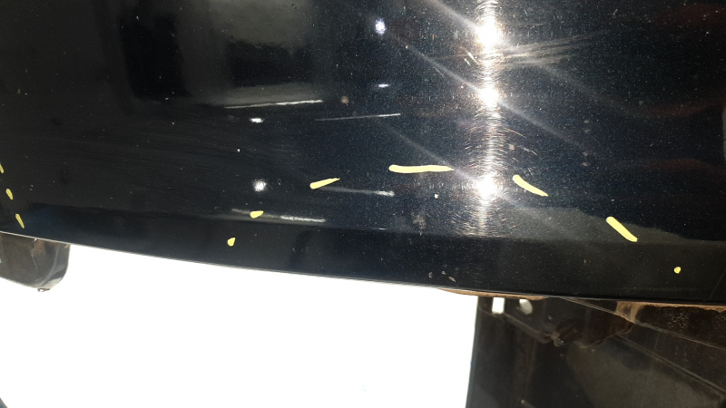 Bare front bumper for Audi Q7 16-19, for 4 parking sensors, blue, scratches, chips, broken fasteners