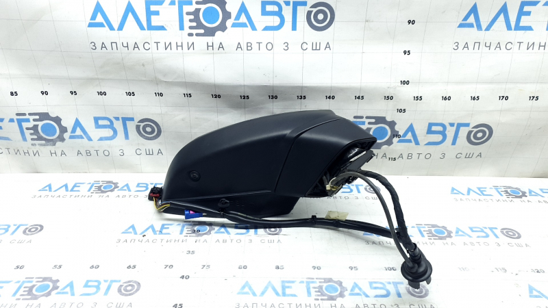 Right side mirror assembly for Audi Q7 16-19, 15+4 pins, heated, auto-dimming, auto-folding, turn signal, camera, BSM, blue, worn