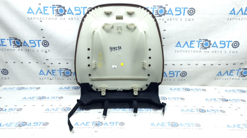 Rear driver's seat cover for Audi Q7 16-19, brown, dry-cleanable, scratched