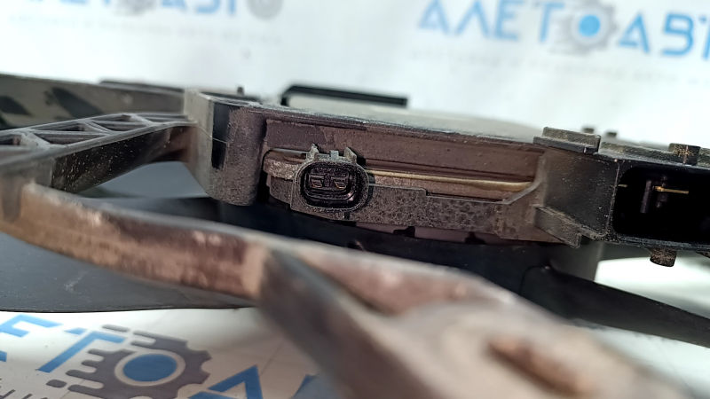 The diffuser radiator shroud assembly for a Toyota Camry V70 18-24 hybrid is broken.