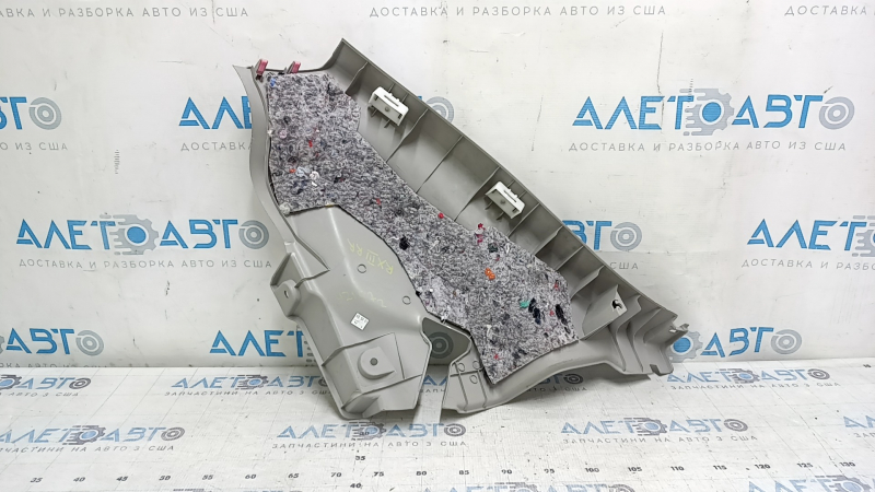 Lower right rear pillar trim for Lexus RX350 RX450h 10-12, gray, worn