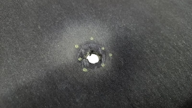 The hood insulation of the Toyota Camry v70 18-20 US is torn.