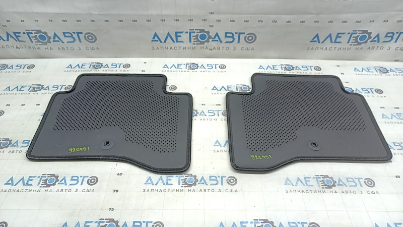 Set of fabric floor mats for the Kia Niro 17-22 HEV, PHEV, black