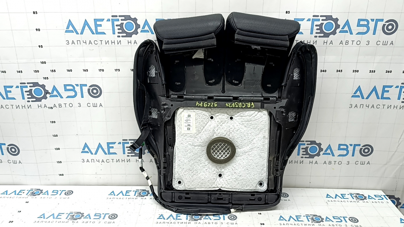 Lincoln Corsair 20-22 passenger seat cushion upholstery, black leather, perforated, heated, ventilated, scratches, dented