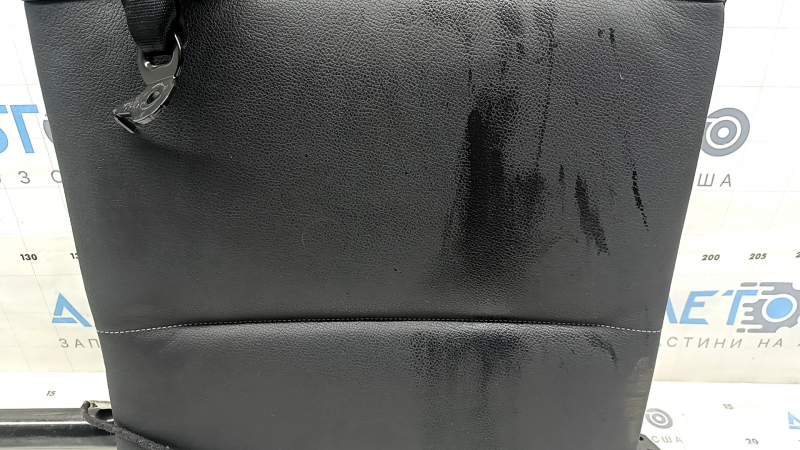 Left rear seat back for BMW X3 F25 11-17, black leather, with seat belt, heated, dry-cleanable