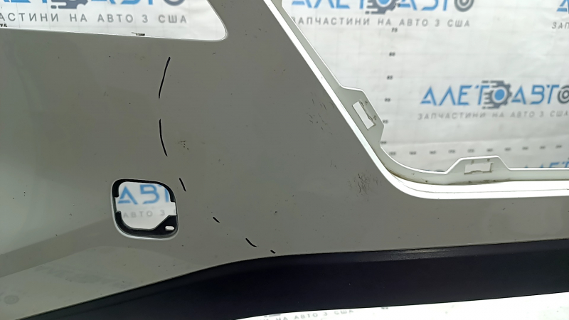 Front bumper bare Nissan Rogue 21-23 without parking sensors US built, graphite, scratch, crack in the mount