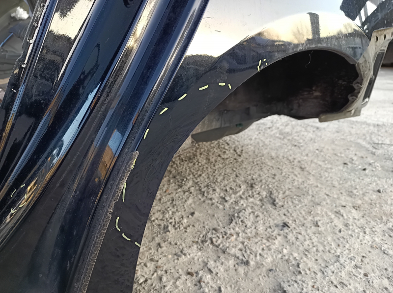 Quarter wing rear left Toyota Prius 30 13-15 on the body, black, dented, bumps