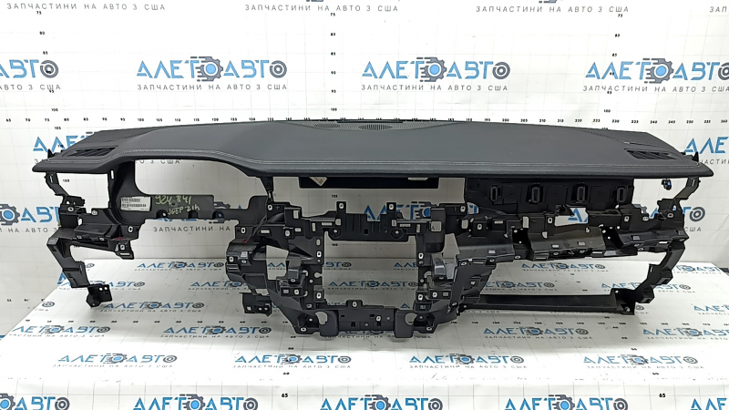 Front dashboard with Airbag for Jeep Grand Cherokee WL 21-26 PHEV, black, gray stitching, with trim and frame