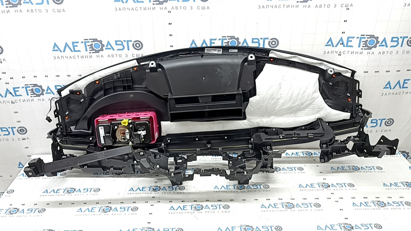Front dashboard with Airbag for Jeep Grand Cherokee WL 21-26 PHEV, black, gray stitching, with trim and frame