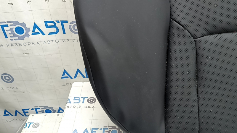 Rear seat cushion for Honda Accord 23-26, black leather, perforated, heated, wrinkled