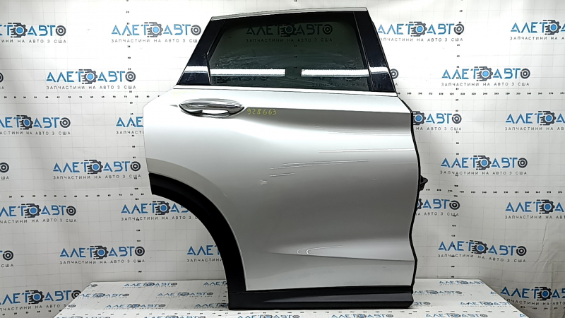 Infiniti QX50 19-25 tinted rear right door assembly, silver K23