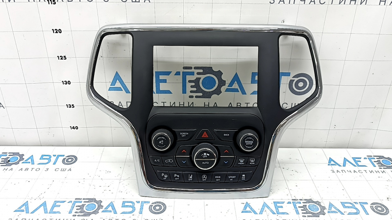 Jeep Grand Cherokee WK2 17-17 climate control system with 8.4" monitor, gray with chrome, Park Assist and lane keeping assist