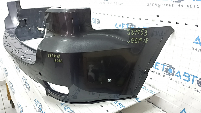 Jeep Grand Cherokee WK2 17-21 rear bumper, bare upper part, for parking sensors and Park Assist, graphite