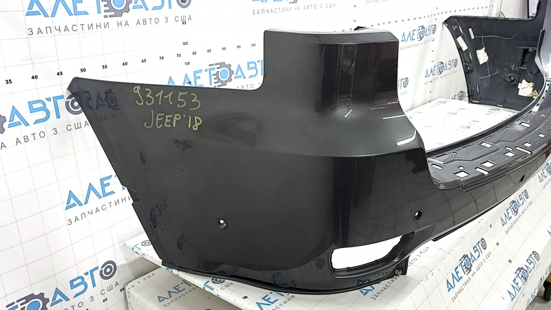 Jeep Grand Cherokee WK2 17-21 rear bumper, bare upper part, for parking sensors and Park Assist, graphite