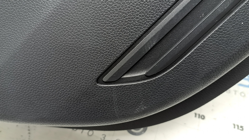 Rear left door panel, Honda CRV 23-26, black leather with orange stitching, Sport, glossy black molding, scratches