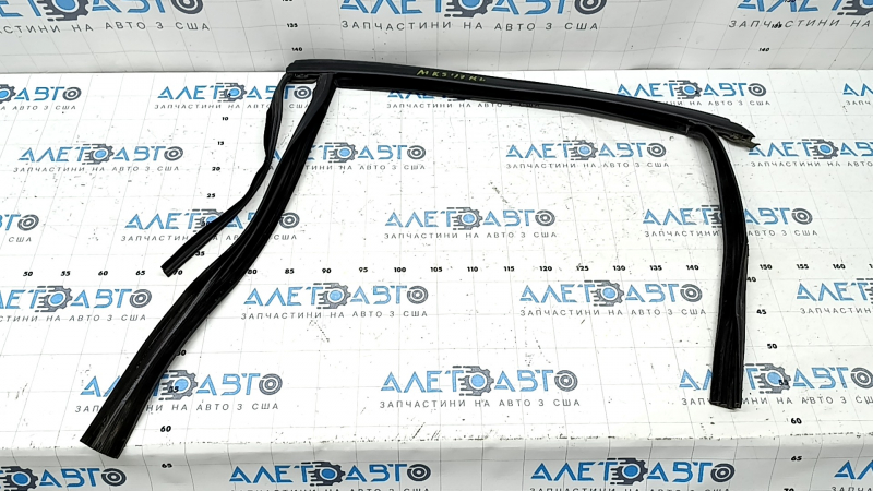 Upper rear left door molding for Ford Fusion mk5 17-20 matte with glass seal
