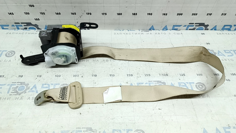 Rear right seat belt for Lexus ES300h ES350 13-18 with squib, beige, dry-cleanable, used