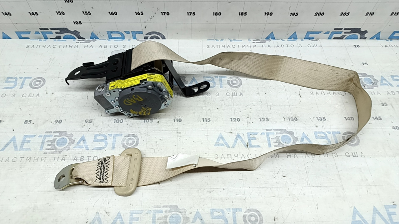 Rear right seat belt for Lexus ES300h ES350 13-18 with squib, beige, dry-cleanable, used
