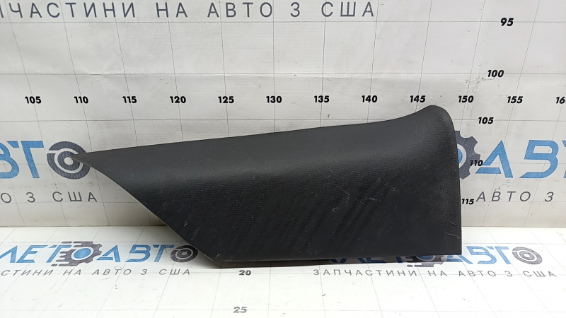 Left upper rear pillar trim for a 15-23 Dodge Challenger, black, scratches
