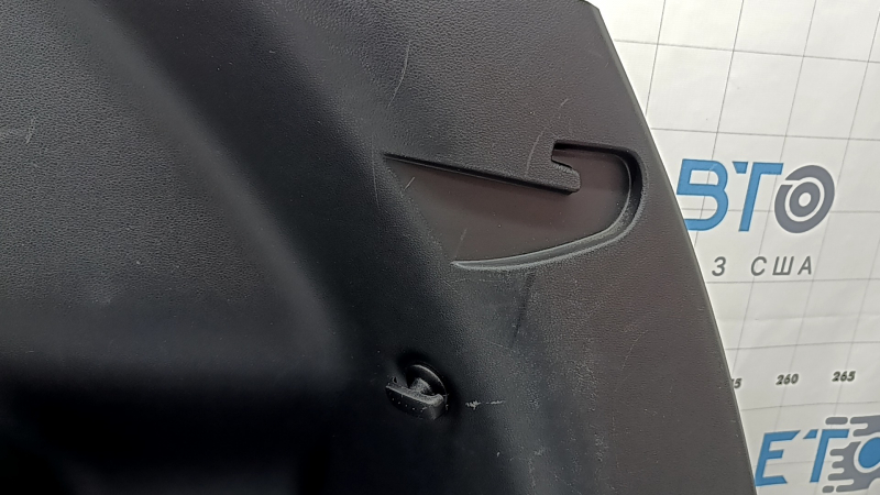 Right arch trim for Hyundai Tucson 2020-2026, black, 1.6T HEV, PHEV, with hooks, scratches, broken fastener