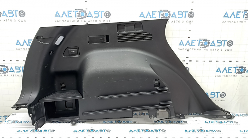 Left arch trim for Hyundai Tucson 2020-2026, black, 1.6T HEV, PHEV, with hooks, lamp, and cigarette lighter, scratches