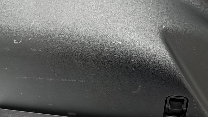 Left arch trim for Hyundai Tucson 2020-2026, black, 1.6T HEV, PHEV, with hooks, lamp, and cigarette lighter, scratches