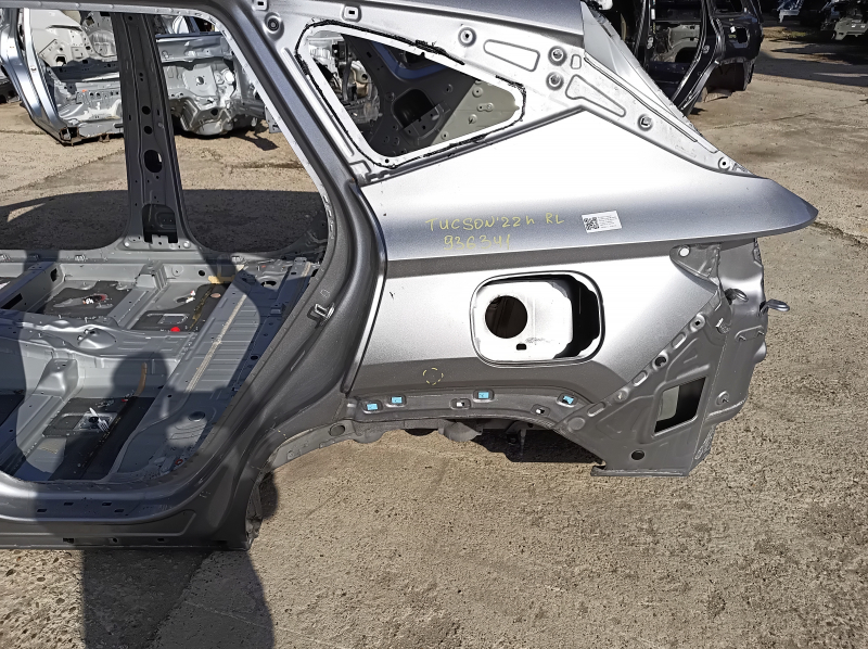 Rear left quarter wing for Hyundai Tucson 22-26 Korea, silver