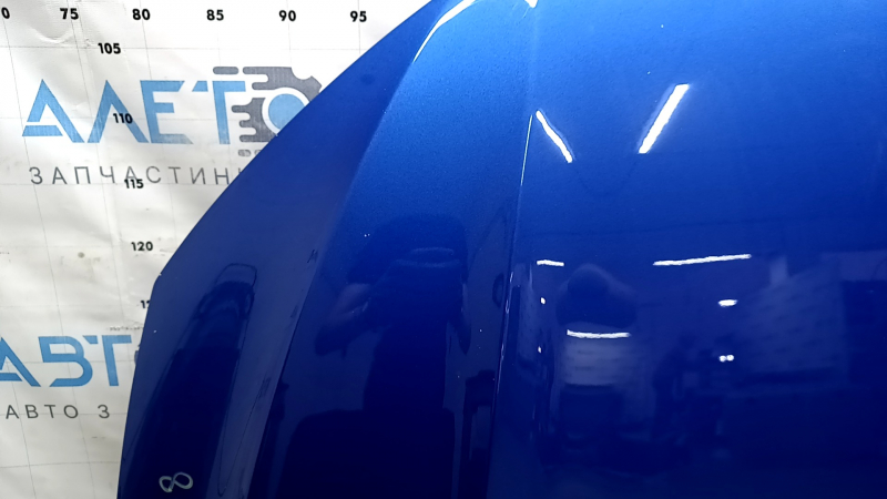 VW Jetta 19-26 steel hood, blue LD5L, corrosion, bumps