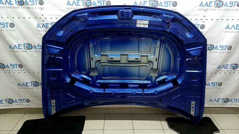 VW Jetta 19-26 steel hood, blue LD5L, corrosion, bumps