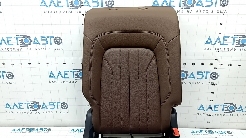 Backrest of the rear row of seats, 2nd row, right, Audi Q5 80A 18-20, brown leather, Standard, heated, mechanical, tear