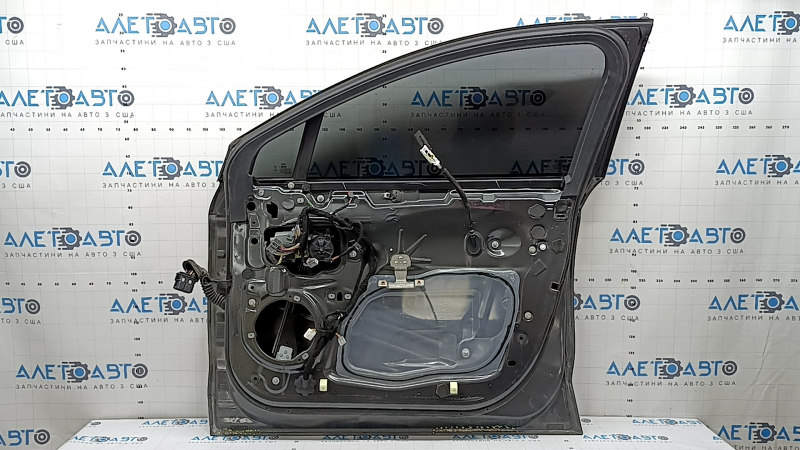 Front right door assembly for Ford Fusion mk5 13-20 hybrid, graphite J7, 1 chrome molding, keyless handle with chrome, with code, corrosion