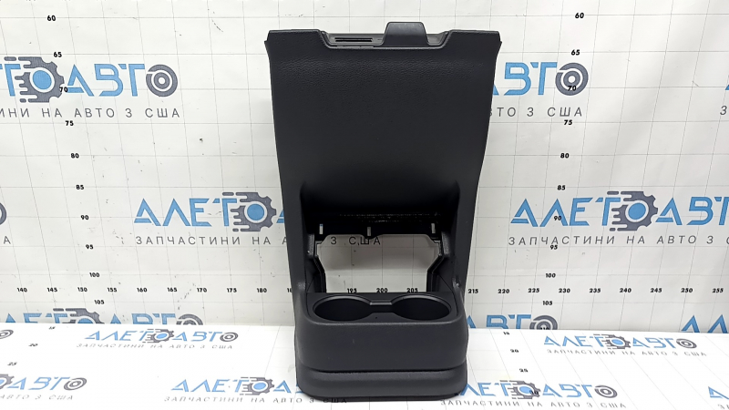 Rear center console trim for Toyota Sienna 21-26, dark gray, with cup holders, scratches