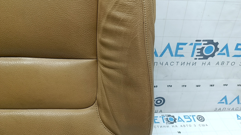 Volvo XC90 16-26 driver's seat cushion upholstery, black leather, heated, dry-cleanable, scratches, dented