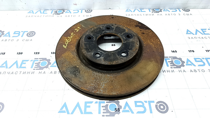 Front right brake disc for Nissan Rogue 21-26 296/26mm rusty