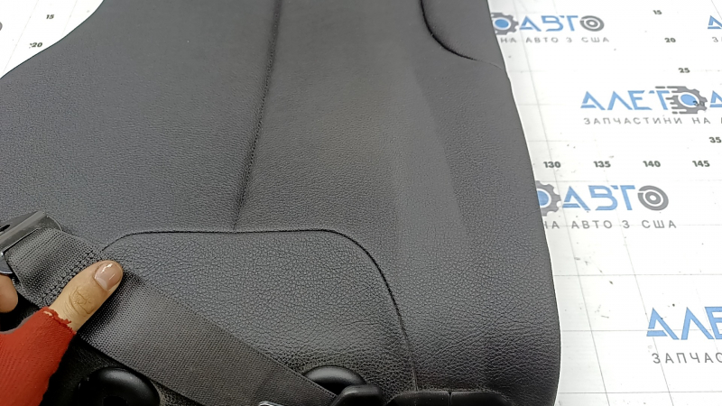 Rear seats, 2nd row, upper left, BMW 4 Series F36 15-20 Gran Coupe, without sunroof, black leather, with seat belt, Sport, dry-cleanable
