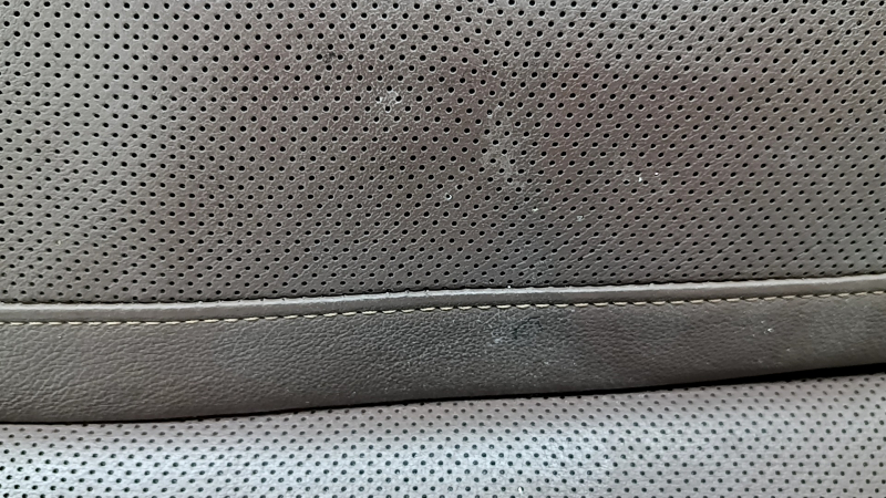 Driver's seat cushion upholstery for BMW X7 G07 19-22, brown leather, Coffee, Comfort, heated, with blower fans, melted leather, scratch, stitching came apart