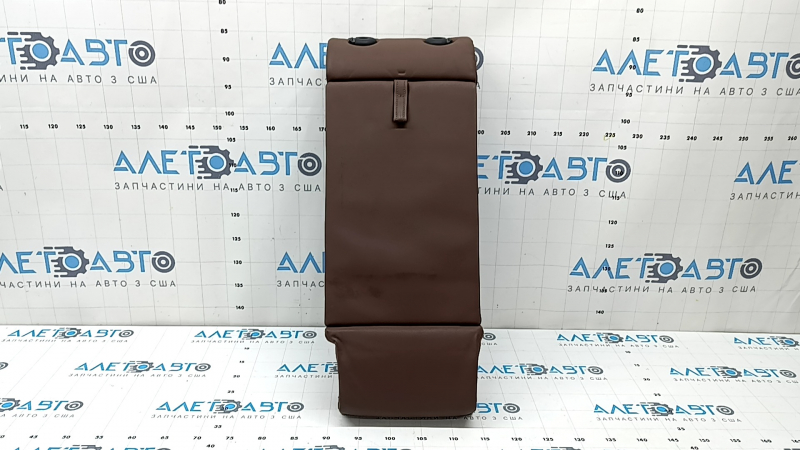 Rear seat armrest, 2nd row, BMW X7 G07 19-22, complete, leather for 7 seats, brown Coffee, dented, melted, scratches
