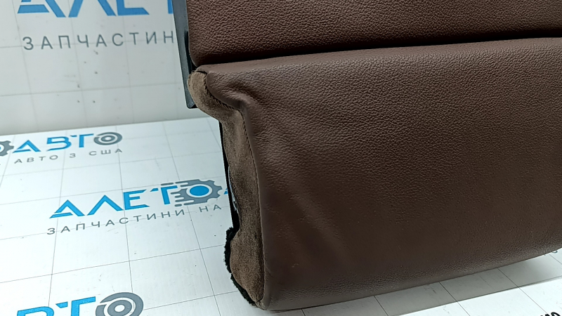 Rear seat armrest, 2nd row, BMW X7 G07 19-22, complete, leather for 7 seats, brown Coffee, dented, melted, scratches