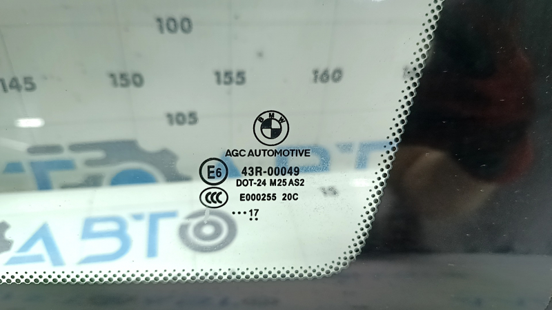Rear right window, blind glass, BMW 4 Series F36 15-20 Gran Coupe, chrome, scratches
