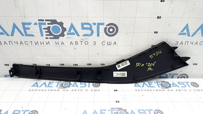 Side upper left front center console trim for Hyundai Sonata 20-23, black, Korea, crack in mount, scratches