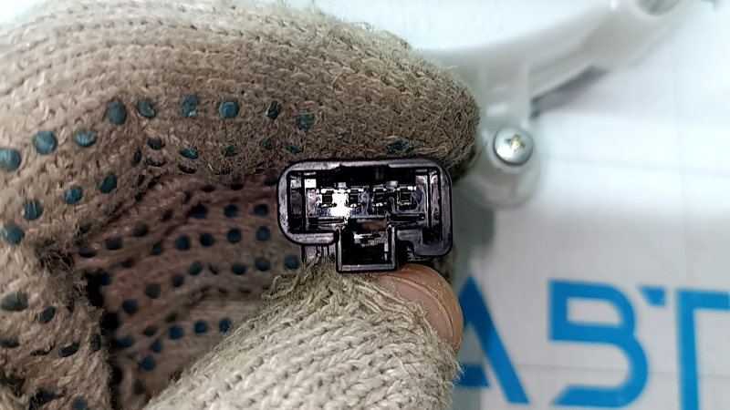 The lower passenger seat air conditioner fan for a Lexus RX350 RX450h 10-15 has a broken connector mount.