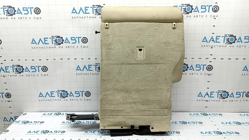 Right rear seat backrest, 2nd row, Lexus RX350 RX450h 13-15, without airbag, beige leather, perforation, with beige seat belt, needs cleaning, scratches, dented