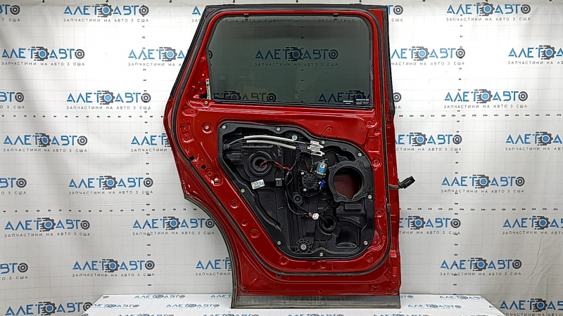 Rear left door assembly for Hyundai Santa FE 19-23 with curtain, tinted, red Y2E